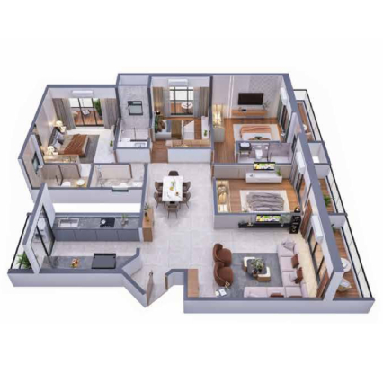 Khatushyam Empire – 4 BHK